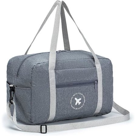 Kabinbagasje 40x20x25 cm Godkjent Størrelse for Ryanair Bærbar Foldbar Håndbagasje Reiseveske Undersete Bagasje Carry On Skulderveske Kabinbagasje Nyl