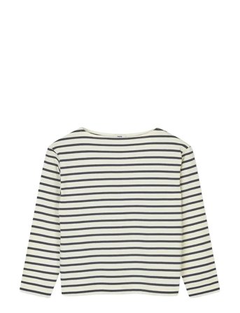 Mads Nørgaard Soft Single Telli Tee Ls - Cream - 128