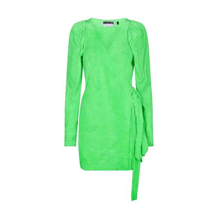Rotate Birger Christensen Bridget wrap Kjole Grøn, Dame