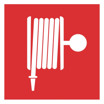 SKILT BRANNSLANGE 200X200MM