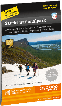Calazo fjellkart Sareks nationalpark 1:50 000