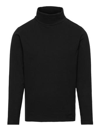 Turtleneck Long-Sleeved T-Shirt T-shirts Turtleneck Svart Mango*Betinget Tilbud