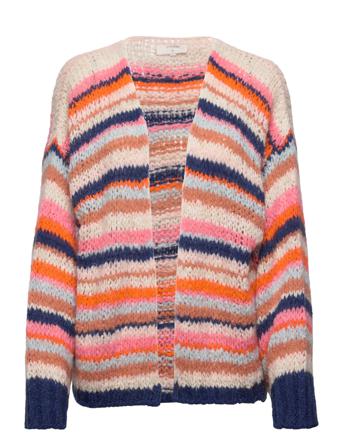 Crvillis Knit Cardigan Patterned Cream