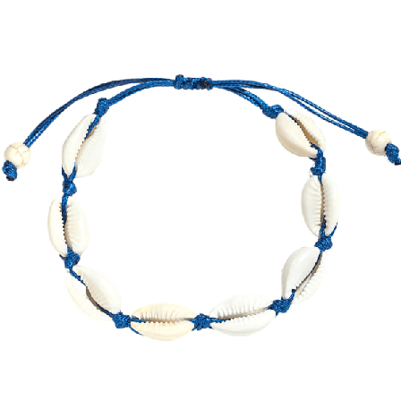 Havaijilainen tyylirannekoru Kuori käsin kudottu säädettävä nilkkakoru Meri