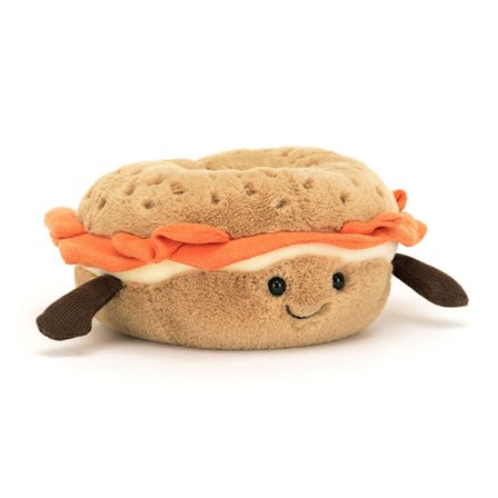 Jellycat 14 cm Amuseables Bagel Plyslegetøj