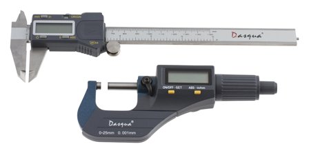 Dasqua 495224 Målesett 0-25 mm, digital, Måleinstrumenter