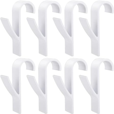 8 kappaletta pyyhekuivaimen koukkua, pyyhekuivaimen koukku, muovinen pyyhekuivaimen koukku valkoinen, kylpyhuoneen pyyhekuivaimen koukut