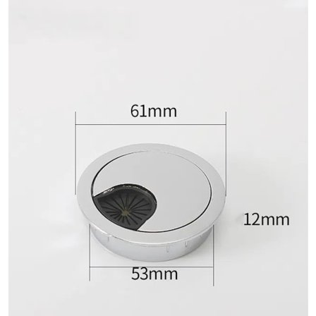 Skrivbordssladdhålsskydd Dator Elegant Kabelgenomföring Skrivbord Kabeluttag Port Yt Kabelbox Skrivbord Kabelhårdvara