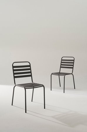 Jotex - Utestol 2-pk Svart matt svart - DEIA - Kjøp Hagestoler & -krakker hos Jotex