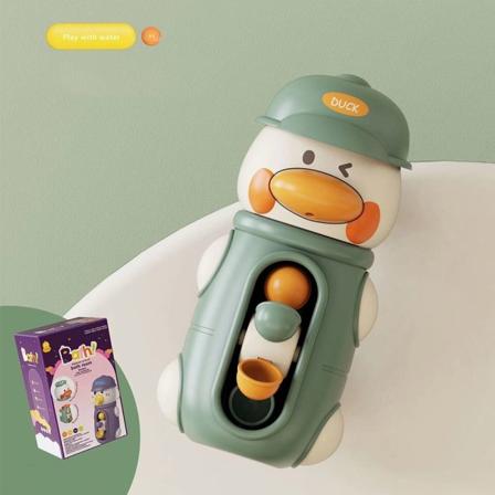 Pyörivä vesipyörä ankka baby kylpylelu VIHREÄ Green
