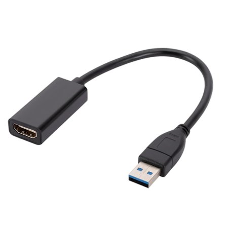 USB till HDMI-kompatibel konverterare Hög Hastighetsöverföring Adapter för PC Bärbara Datorer Display