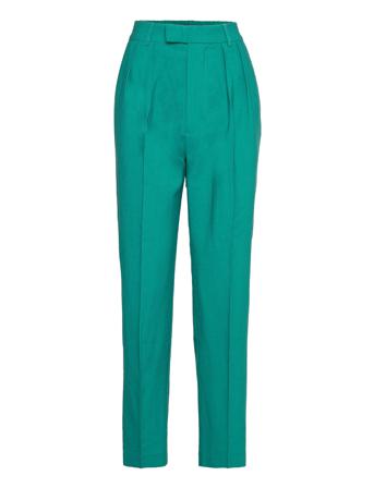 Mimmi Trousers Bukser Med Lige Ben Grøn Gina Tricot