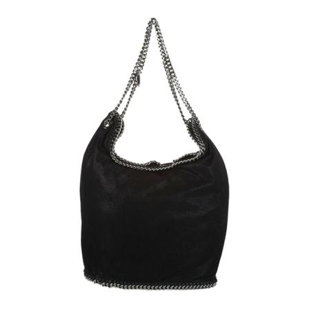 Stella McCartney Pre-owned, Shaggy Deer Big Falabella Bucket Bag Zwart, Dames, Maat:ONE Size