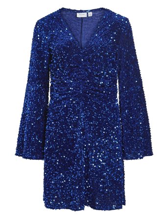 Vila | Vibarina Wide Sleeve Glitter Dress | XS