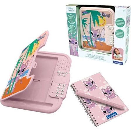 Lexibook - Elektronisk Dagbok - Disney Ängel - Penna + Anteckningsblock Ingår - Interaktiv - Lösenord - Ljudeffekter - SD50D