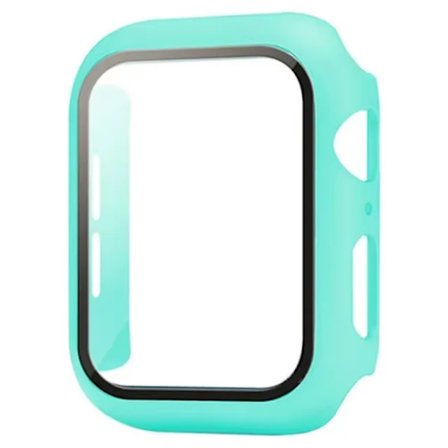 Härdat glas + skal för Apple Watch 10 46mm 42mm Ultra 2 49mm skärmskydd iWatch 9 8 7 6 5 SE 45mm 41mm 44/40mm skal