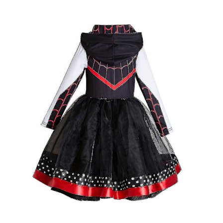 Ghost Spider-inspirert kostyme Spider Gwen-inspirert kostyme Ghost Spider-hettegenser Spider Gwen Cosplay Tutu-kjoler Spider Bursdag-Glad