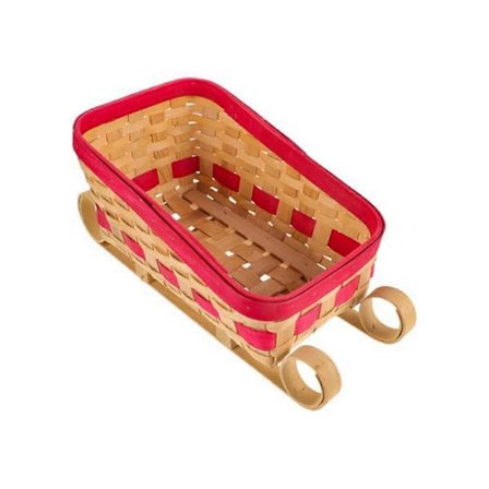 Släde Korg Godisskål Jul Godisförvaringskorg Bordsdekoration Släde Prydnad Släde Korg