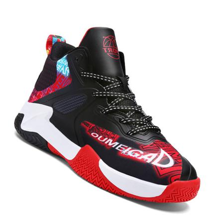 Boys Mid Basketball Shoes Sneakers Med Snörning
