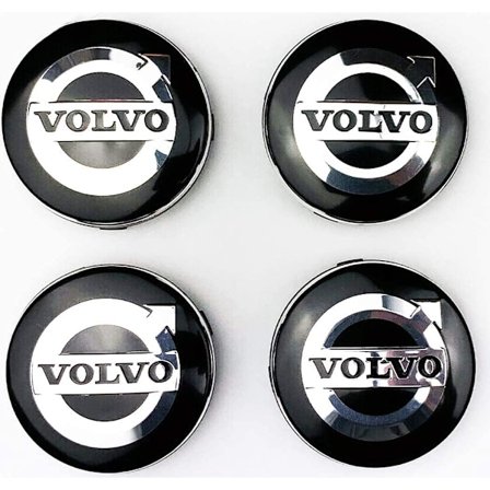 4 stk. 64MM Bilhjul Center Caps til Volvo V40 V60 V90 S60 S40 V70 XC70 XC60 XC90 Stilfuldt Emblem Auto Eksteriør Tilbehør [kk]