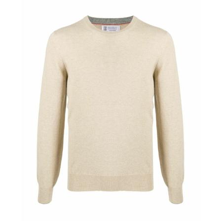 Brunello Cucinelli, Sweater Brązowy, Mężczyzna, Rozmiar: M
