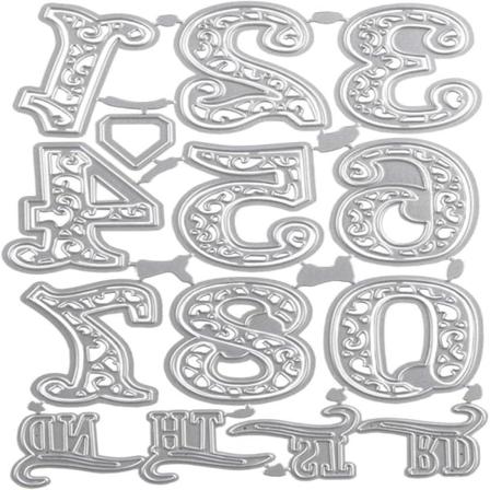 Talbogstaver Metallisk skærematricer Metalprægningsstencils