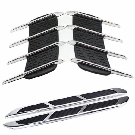 2 Par Car Hood Vent Bilhætte Tilbehør Auto Hood Vents Bonnet Vents Side Vents Til Autobeskyttelse Bil
