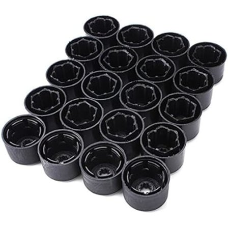 20 Hjulmøtrik Boltdæksel Kapsel 17mm Kompatibel med VW Golf Mk4 Passat
