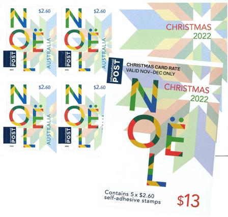 Australien - Jul'22 Noel 5x2,6 * - Postfrisk sæt