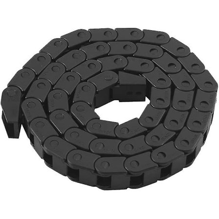 Kabelkæde 1010mm, 3d-printkabelkæde, til 3d-printer Cnc-routermaskine, sort Hy