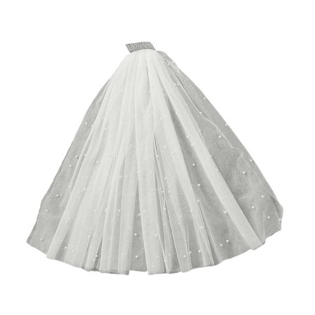 Kort Bryllupsslør til Brud Hvidt Brudeslør Strand Bryllup Brudeslør Forlovelses Event Hovedbeklædning Formelt Slør Hovedbeklædning Elfenben