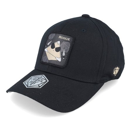 Critiql Hit - Svart flexfit Caps - Rogue Box Patch Black Flexfit @ Hatstore