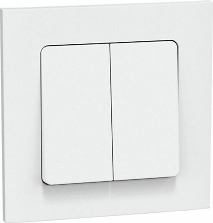 DOBBEL BRYTER INNFELT CONNECT 2 HOME K-TRAPP HVIT