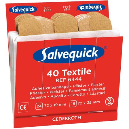 Salvequick 6444 Textilplåster 6x40st, Första hjälpen