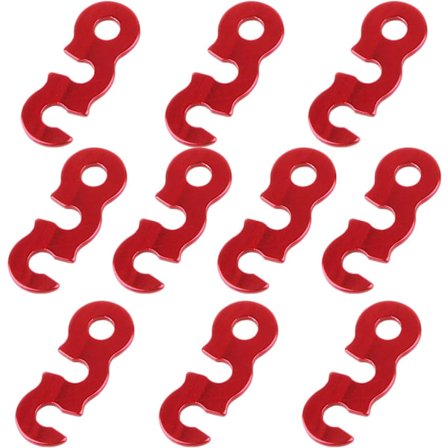 10 stk. teltstrekkspenner i aluminium, taujusterbar