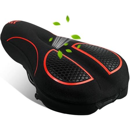 Geelisuojattu Pehmustettu Satulan Peite, Pehmeä Satulan Peite Miehille ja Naisille, Mukavat Pyöräilytarvikkeet Geelisuojattu Satulan Peite Pyörälle