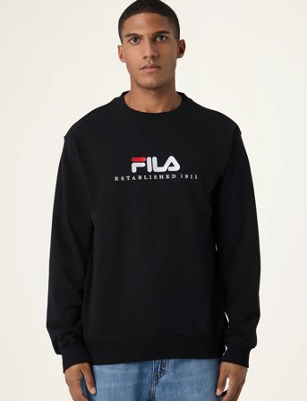 FILA Valsera Regular Logo Sweatshirt - Black - XL