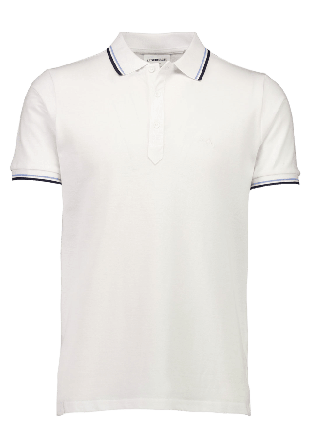 Lindbergh Polo shirt w. contrast piping Överdelar Herr Vit XXL