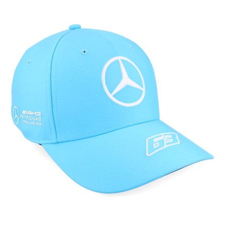 Formula One - Motor Blå adjustable Keps - Kids Mercedes AMG F1 23 Russel Blue Adjustable @ Hatstore