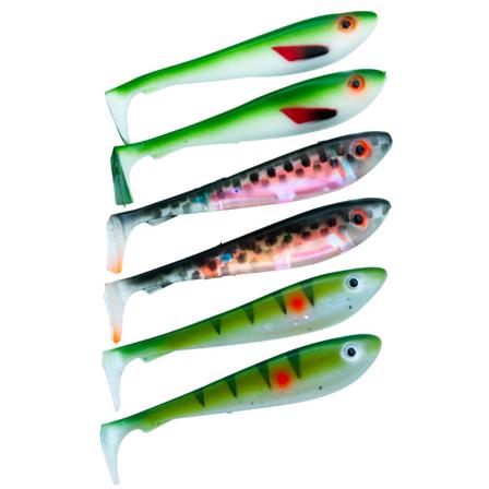 Svartzonker McRubber Shad 9 cm 6-pack UV