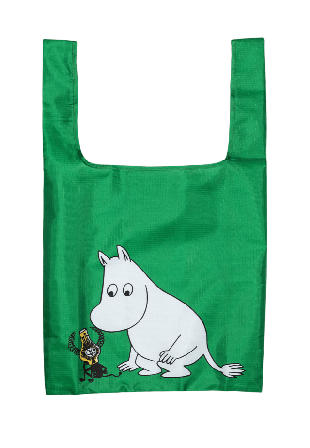 Arabia Mumin eco-väska Mumintrollet Förvaring Grön 40x65 cm