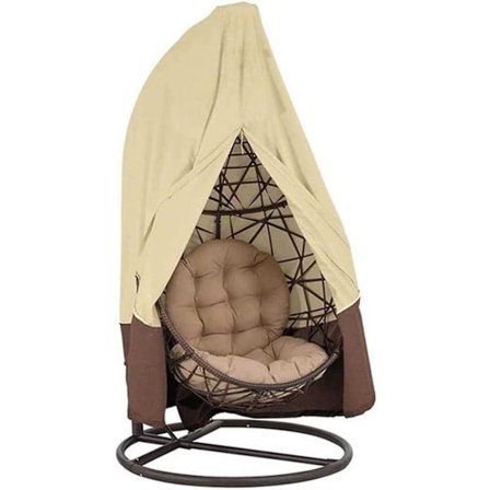 210D Gungstol med Stativ, Regnskydd med Blixtlås Ingår - Skyddar Stolar Från UV - Utomhusstolsöverdrag för Din Trädgårdsgungstol