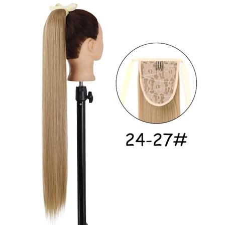 34 Tommer Syntetisk Ponytail Hårforlængelse Clip I Falsk Paryk Hårstykke Blond Omslag Rundt Pigtail Lang Makeup Overhead Pony Tail 24-27 34inches 85cm