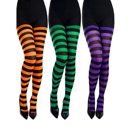 3 Par Stripete Strømper Stripete Lange Strømper Stripete For Julerantrekk Tilbehør