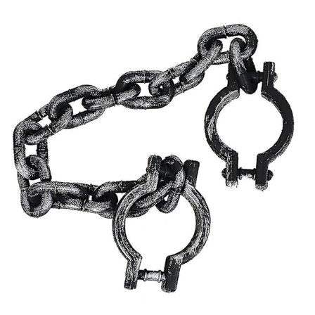 Halloween Party Plast-håndjern Jernlenker Shackle Dekorer Fange Cosplay Rekvisitt T-hyj
