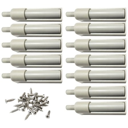 12 stk. blødtlukkende dæmpere til skabslåger, lydløs lukning med skruer