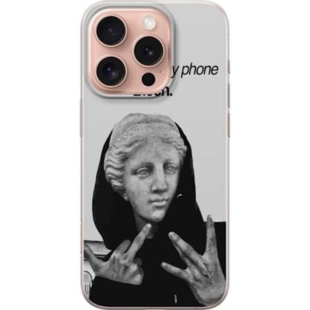 Apple iPhone 16 Pro Läpinäkyvä kuori Älä koske