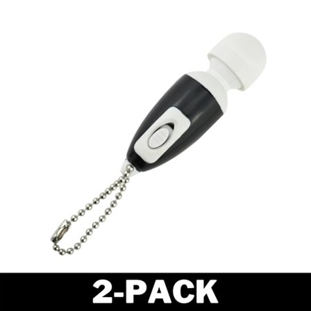 Mini Vibrator med Nøglering Flere Farver Sort