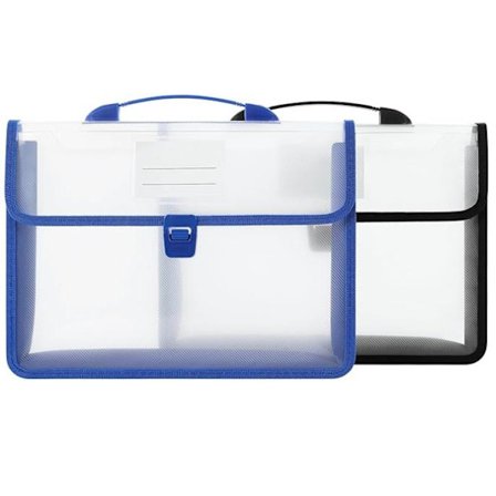 2-pack A4 Portabel Dragspels Expanderande Filmapp Arkivskåp Sorterare Dokumentorganisatör