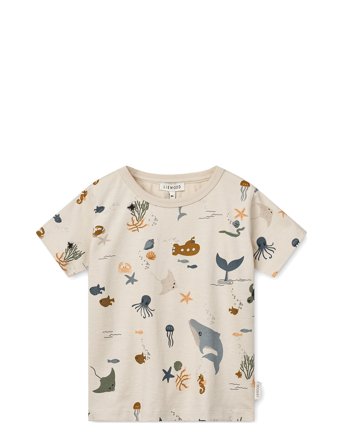 Apia Printed Shortsleeve T-Shirt Beige Liewood
